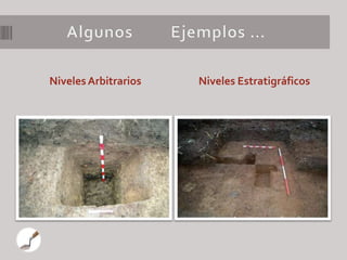 Niveles Arbitrarios   Niveles Estratigráficos
 