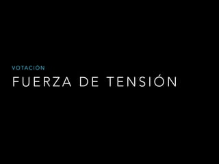 VOTACIÓN 
FUERZA DE TENSIÓN 
 