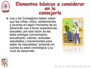 Mejorando la Consejeríaparaadolescentes y jóvenesEntrenamiento de provedores de serviciossobreasesoríaDisponibilidad de privacidadCostoreducido o gratis laspruebasparajóvenesLlegar a gruposescolares/jóvenesCampañas en mediosparainformar a los jóvenesSistema de referenciaparajóvenes
