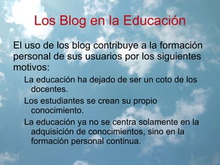 Clasificación de los contenidos en categorías. 