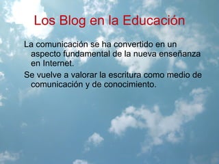 Enlazar unos blog con otros. 