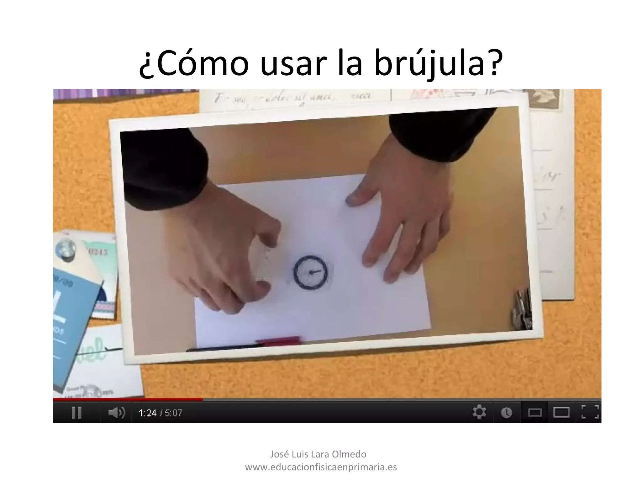 ¿Cómo usar la brújula?




          José Luis Lara Olmedo
      www.educacionfisicaenprimaria.es
 