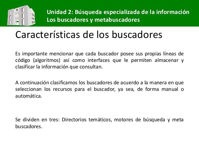 Metabuscadores y Buscadores