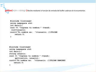 ARREGLOS Y CADENAS en C++ ------- | PPTX