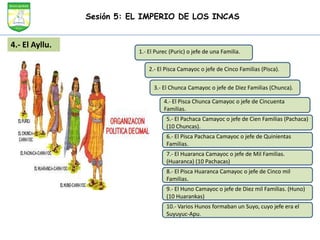 Sesion 5: El imperio de los incas. | PPTX