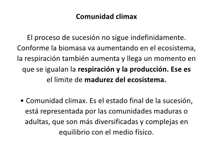 O Que Significa A Expressao Comunidade Climax