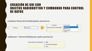 paython tkinter ecutar algún código en Python o necesitas ayuda con un ...