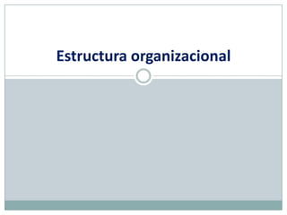 Estructura organizacional 