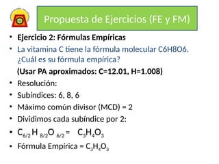 Sesion8 pesos moleculares, formulas empiricas y moleculares[1].pptx