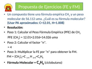 Sesion8 pesos moleculares, formulas empiricas y moleculares[1].pptx