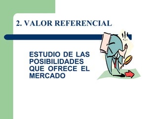 2. VALOR REFERENCIAL ESTUDIO DE LAS POSIBILIDADES QUE OFRECE EL MERCADO 