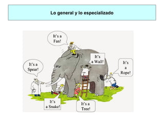 Lo general y lo especializado
 