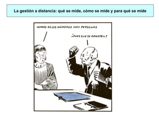 La gestión a distancia: qué se mide, cómo se mide y para qué se mide
 