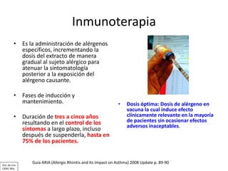 Sesión Aria: Rinitis alérgica y su impacto en asma