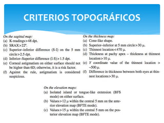 CRITERIOS TOPOGRÁFICOS
 