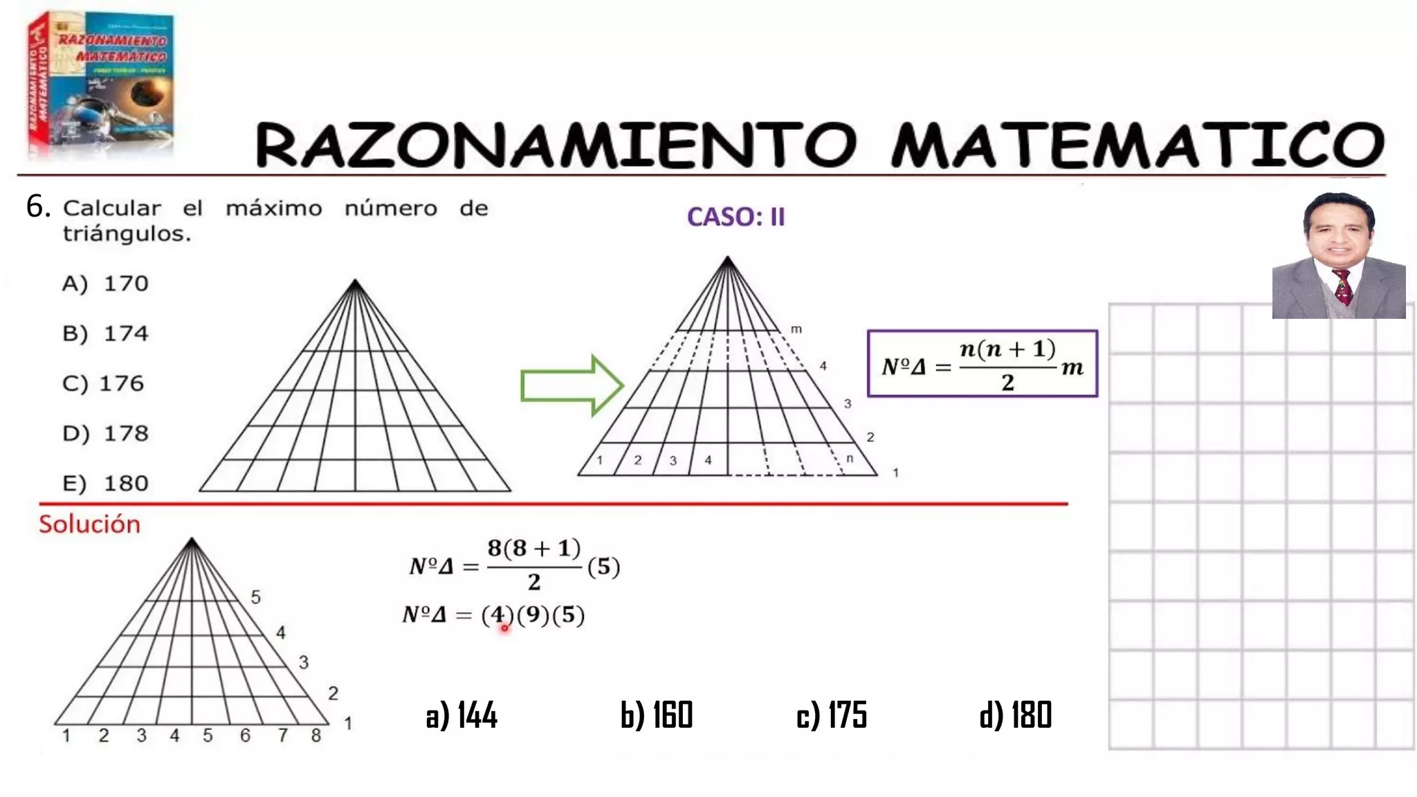 a) 144 b) 160 c) 175 d) 180
6.