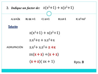 Sesión de Aprendizaje de Factorización de polinomios  P(x)  ccesa
