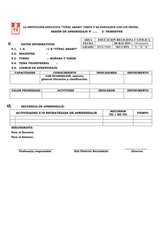 Sesion de aprendizaje jose carlos tics