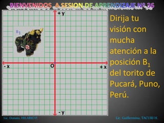 Dirija tu
visión con
mucha
atención a la
posición B1
del torito de
Pucará, Puno,
Perú.
Lic. Donato, HILARIO P.

Lic. Guillermina, TACURI H.

 