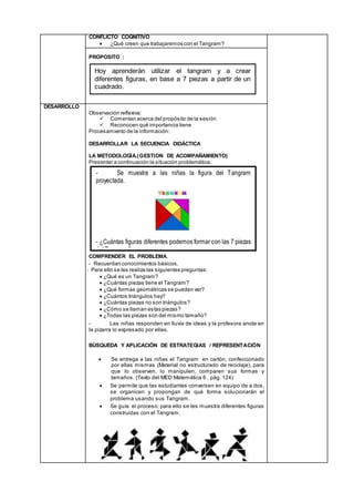 Sesion de clase de Matemática TANGRAM | DOCX