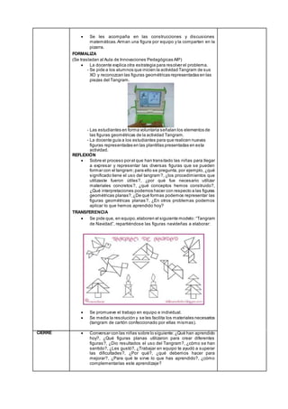 Sesion de clase de Matemática TANGRAM | DOCX