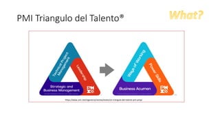 PMI Triangulo del Talento®
https://www.unir.net/ingenieria/revista/evolucion-triangulo-del-talento-pmi-pmp/
 