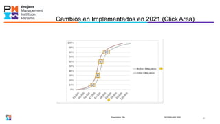 Cambios en Implementados en 2021 (Click Area)
Presentation Title 18 FEBRUARY 2022 21
 