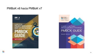 PMBoK v6 hacia PMBoK v7
63
 