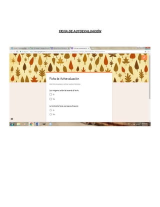 FICHA DE AUTOEVALUACIÓN
 