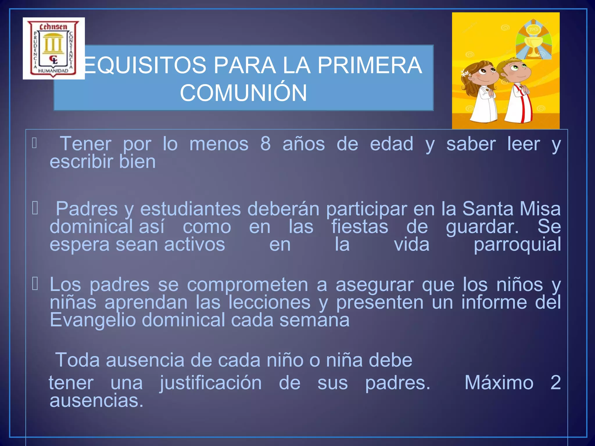 Sesion de primera comunion y confi 2017