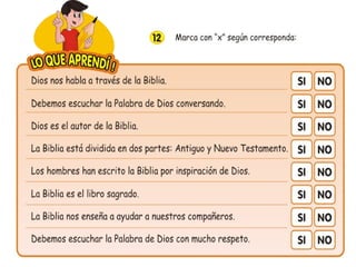 Sesion desarrollada religion