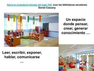 • “La biblioteca escolar. Un espacio para leer, escribir y aprender”. Gobierno
de Navarra
• "Los fondos de la biblioteca e...