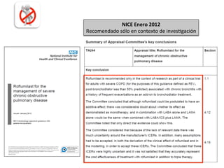 NICE	
  Enero	
  2012	
  
Recomendado	
  sólo	
  en	
  contexto	
  de	
  invesDgación	
  

 