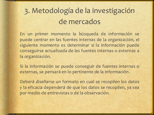 Metodología de investigación de mercados