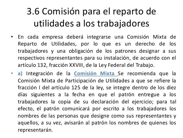 Participación de los trabajadores en las utilidades PTU