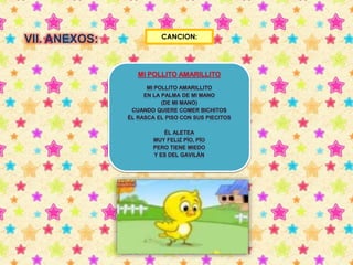 VII. ANEXOS: CANCION: 
 