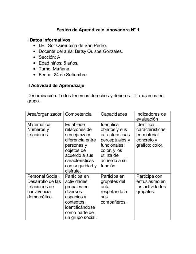 Modulo Electivo Sesion Innovadora Inicial