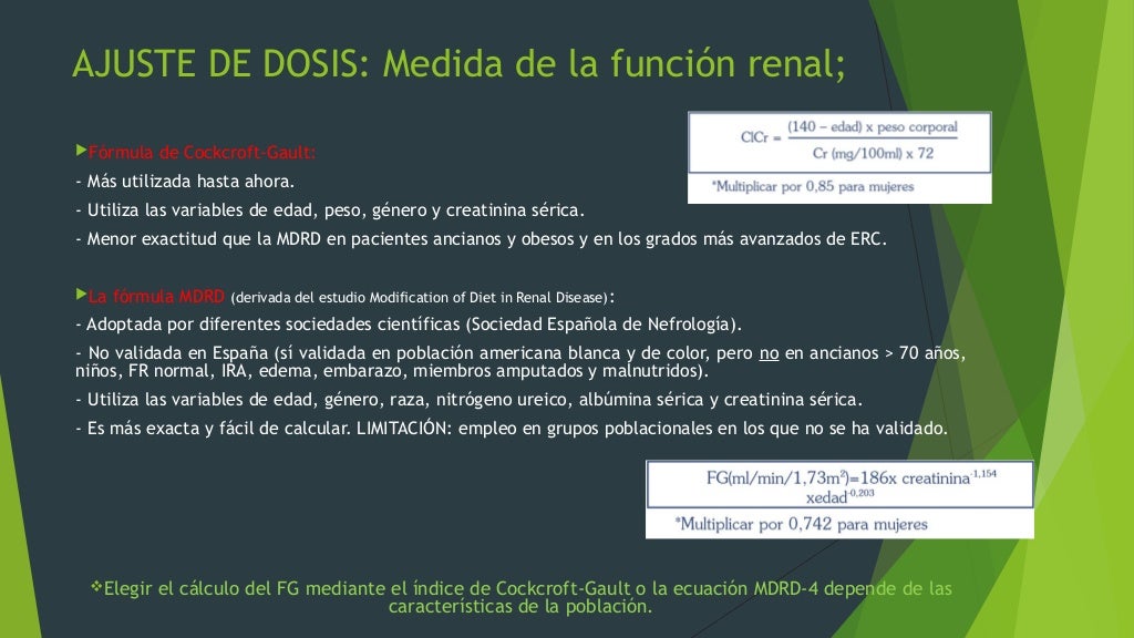Ajuste de tratamientos en Insuficiencia Renal Ajuste de tratamientos en Insuficiencia Renal