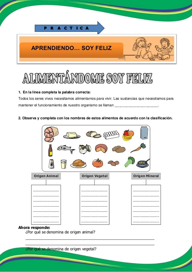 Sesion los alimentos