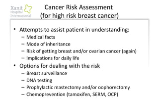 Cancer screening and Genetics Risk Assessment Counseling program | PPT