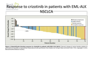 Response to crizotinib in patients with EML-ALK
NSCLCA
 