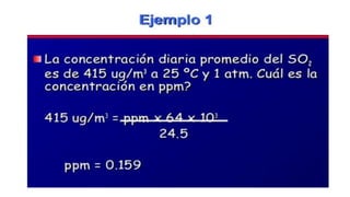 Calculos De Calidad Del Aire Calculos De Calidad Del Aire