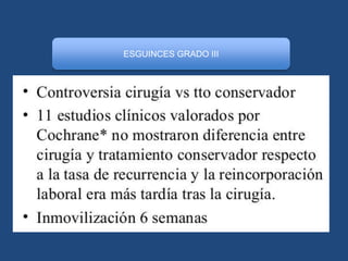 ESGUINCES GRADO III
 
