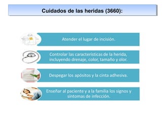 Cuidados de las heridas (3660):Cuidados de las heridas (3660):
 
