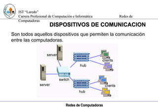 Computación e Informática DISPOSITIVOS DE COMUNICACION Son todos aquellos dispositivos que permiten la comunicación entre las computadoras. 