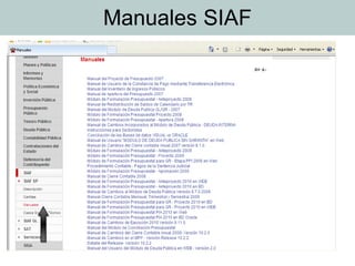 Manuales SIAF
 
