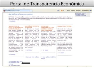 Portal de Transparencia Económica
 