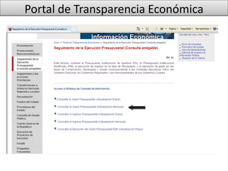 Portal de Transparencia Económica
 