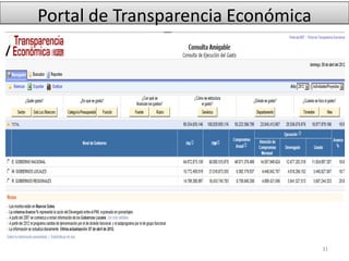 Portal de Transparencia Económica
31
 