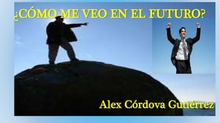 ¿CÓMO ME VEO EN EL FUTURO? 
Alex Córdova Gutiérrez 
 